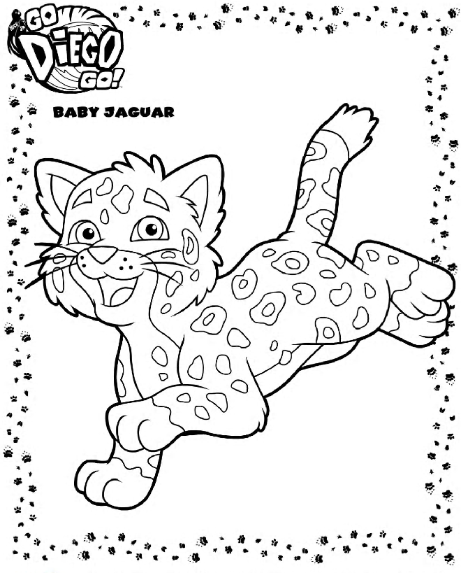 Plansa de colorat cu Diego 29 22